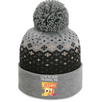 Funny Going To The Casino Design For Card Game Lovers The Baniff Cuffed Pom Beanie