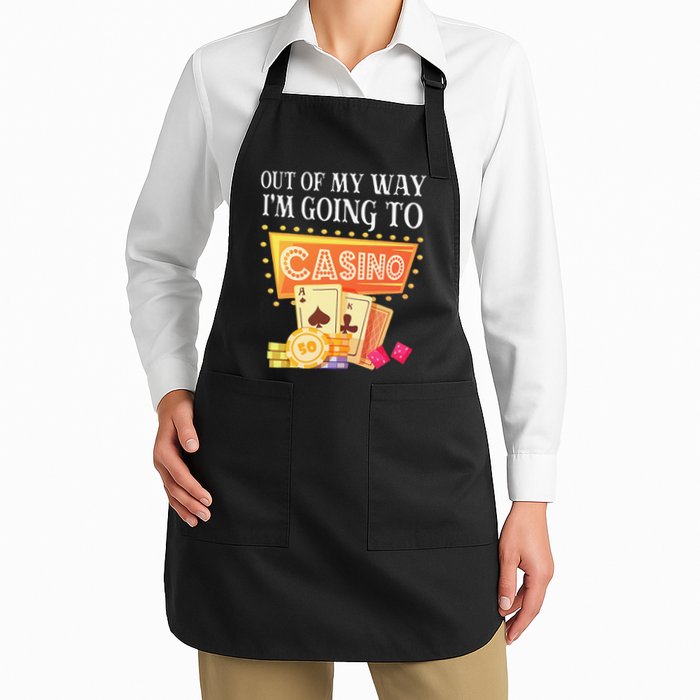 Funny Going To The Casino Design For Card Game Lovers Apron