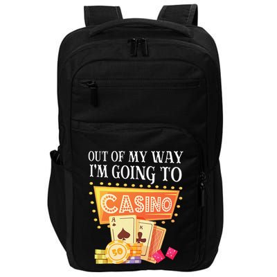 Funny Going To The Casino Design For Card Game Lovers Impact Tech Backpack