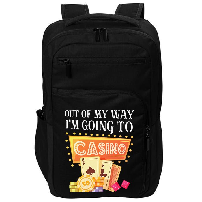 Funny Going To The Casino Design For Card Game Lovers Impact Tech Backpack