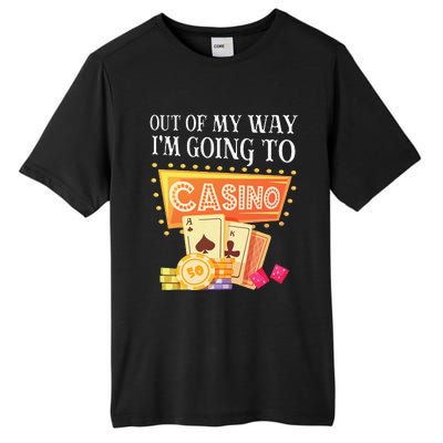 Funny Going To The Casino Design For Card Game Lovers Tall Fusion ChromaSoft Performance T-Shirt