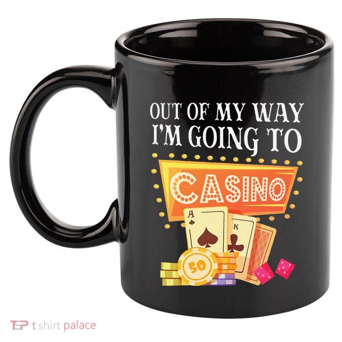 Funny Going To The Casino Design For Card Game Lovers 11oz C Handle Ceramic Mug