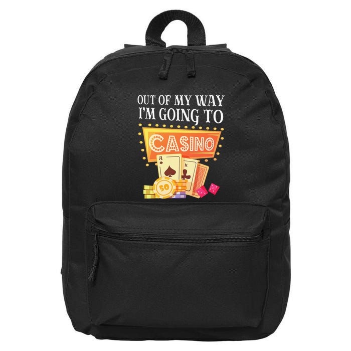 Funny Going To The Casino Design For Card Game Lovers 16 in Basic Backpack