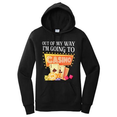 Funny Going To The Casino Design For Card Game Lovers Women's Pullover Hoodie