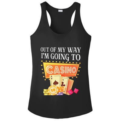 Funny Going To The Casino Design For Card Game Lovers Ladies PosiCharge Competitor Racerback Tank