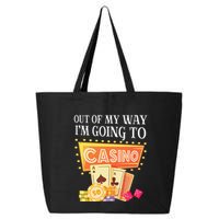 Funny Going To The Casino Design For Card Game Lovers 25L Jumbo Tote