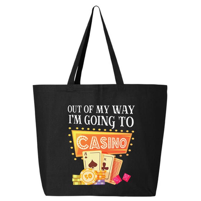 Funny Going To The Casino Design For Card Game Lovers 25L Jumbo Tote