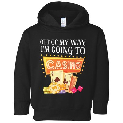 Funny Going To The Casino Design For Card Game Lovers Toddler Hoodie