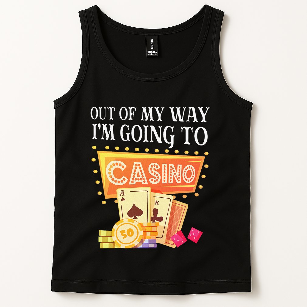 Funny Going To The Casino Design For Card Game Lovers Tank Top