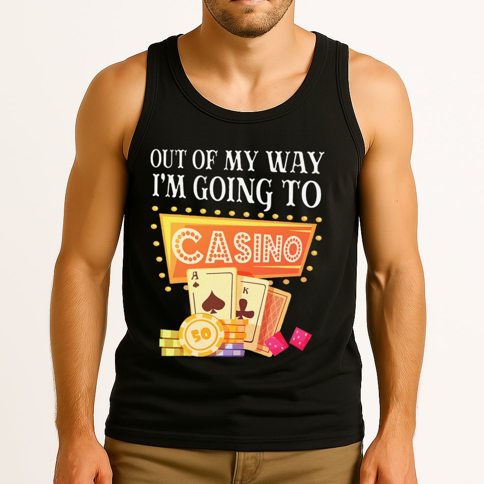 Funny Going To The Casino Design For Card Game Lovers Tank Top