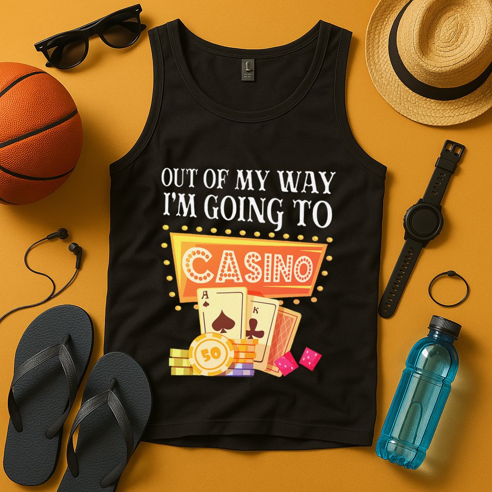 Funny Going To The Casino Design For Card Game Lovers Tank Top
