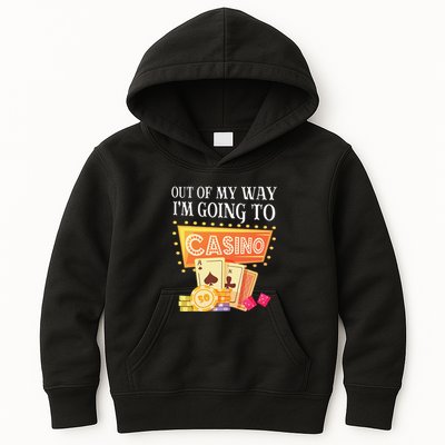 Funny Going To The Casino Design For Card Game Lovers Kids Hoodie