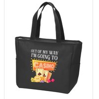 Funny Going To The Casino Design For Card Game Lovers Zip Tote Bag