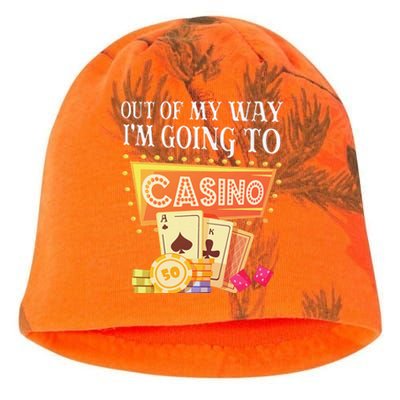 Funny Going To The Casino Design For Card Game Lovers Kati - Camo Knit Beanie