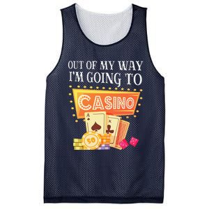 Funny Going To The Casino Design For Card Game Lovers Mesh Reversible Basketball Jersey Tank