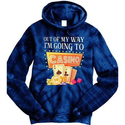 Funny Going To The Casino Design For Card Game Lovers Tie Dye Hoodie