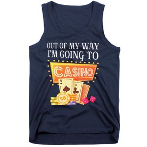 Funny Going To The Casino Design For Card Game Lovers Tank Top