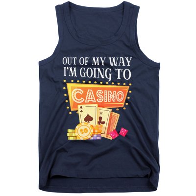 Funny Going To The Casino Design For Card Game Lovers Tank Top