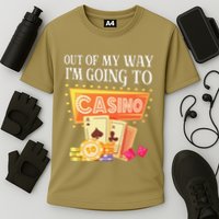 Funny Going To The Casino Design For Card Game Lovers Cooling Performance Crew T-Shirt