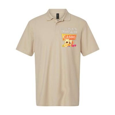 Funny Going To The Casino Design For Card Game Lovers Softstyle Adult Sport Polo