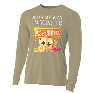 Funny Going To The Casino Design For Card Game Lovers Cooling Performance Long Sleeve Crew