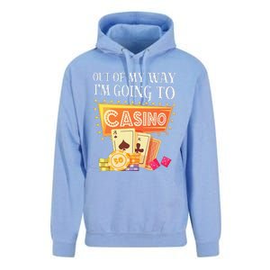 Funny Going To The Casino Design For Card Game Lovers Unisex Surf Hoodie