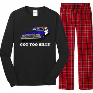 Funny Got Too Silly Goose Long Sleeve Pajama Set