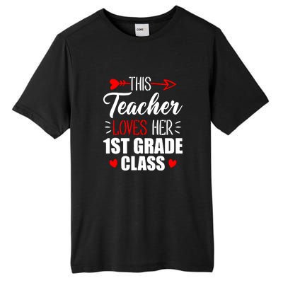 First Grade Teacher This Teacher Loves Her 1st Grade Class Gift Tall Fusion ChromaSoft Performance T-Shirt