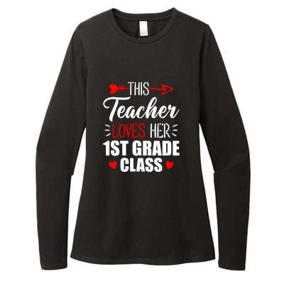 First Grade Teacher This Teacher Loves Her 1st Grade Class Gift Womens CVC Long Sleeve Shirt