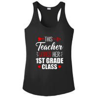 First Grade Teacher This Teacher Loves Her 1st Grade Class Gift Ladies PosiCharge Competitor Racerback Tank