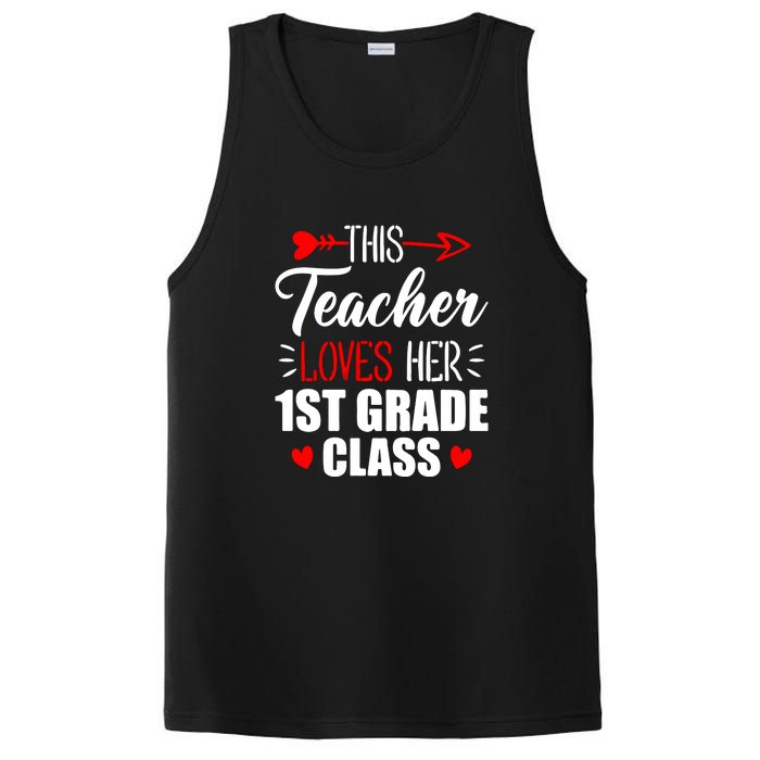 First Grade Teacher This Teacher Loves Her 1st Grade Class Gift PosiCharge Competitor Tank