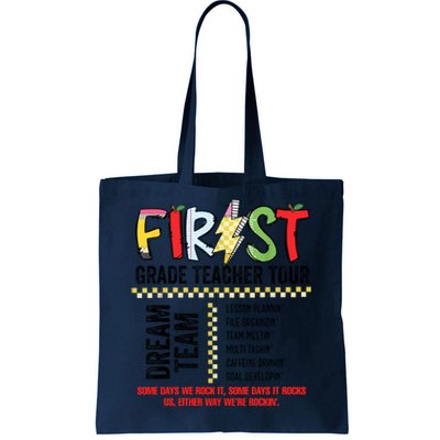 First Grade Teacher 1st Grade Teacher Life Back To School Tote Bag