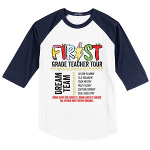 First Grade Teacher 1st Grade Teacher Life Back To School Baseball Sleeve Shirt