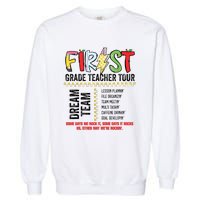 First Grade Teacher 1st Grade Teacher Life Back To School Garment-Dyed Sweatshirt