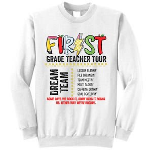 First Grade Teacher 1st Grade Teacher Life Back To School Sweatshirt