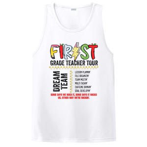 First Grade Teacher 1st Grade Teacher Life Back To School PosiCharge Competitor Tank