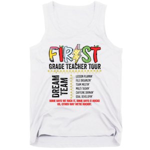 First Grade Teacher 1st Grade Teacher Life Back To School Tank Top