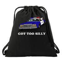 Funny Got Too Silly Goose  Drawstring Bag