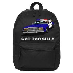 Funny Got Too Silly Goose  16 in Basic Backpack