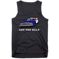 Funny Got Too Silly Goose  Tank Top