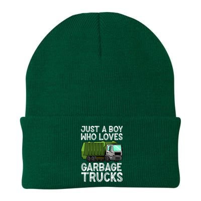 Funny Garbage Truck Design For Boys Toddler Men Trash Truck Gift Knit Cap Winter Beanie