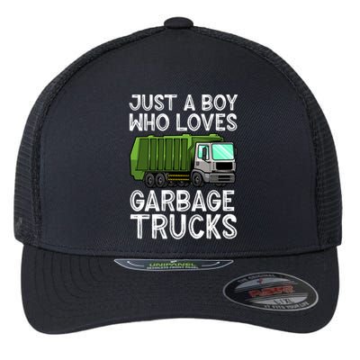 Funny Garbage Truck Design For Boys Toddler Men Trash Truck Gift Flexfit Unipanel Trucker Cap