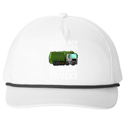 Funny Garbage Truck Design For Boys Toddler Men Trash Truck Gift Snapback Five-Panel Rope Hat