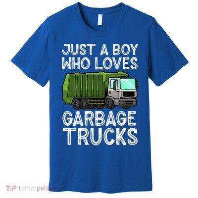 Funny Garbage Truck Design For Boys Toddler Men Trash Truck Gift Premium T-Shirt