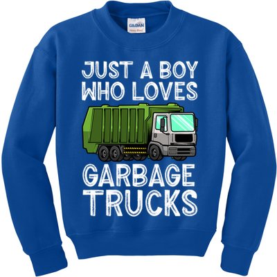 Funny Garbage Truck Design For Boys Toddler Men Trash Truck Gift Kids Sweatshirt