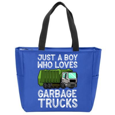 Funny Garbage Truck Design For Boys Toddler Men Trash Truck Gift Zip Tote Bag