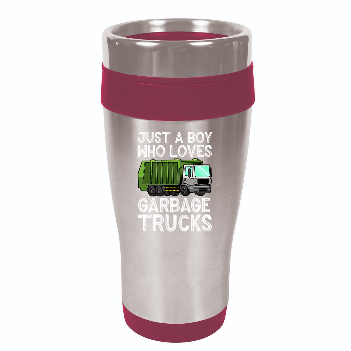 Funny Garbage Truck Design For Boys Toddler Men Trash Truck Gift 16oz Travel Tumbler