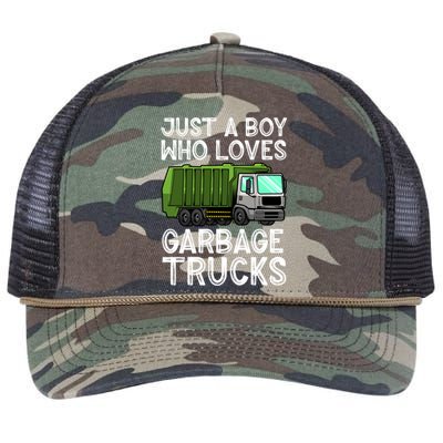 Funny Garbage Truck Design For Boys Toddler Men Trash Truck Gift Retro Rope Trucker Hat Cap