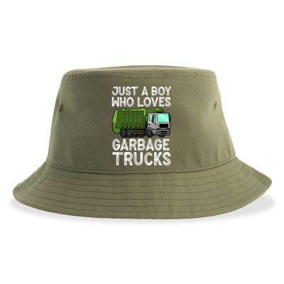 Funny Garbage Truck Design For Boys Toddler Men Trash Truck Gift Sustainable Bucket Hat