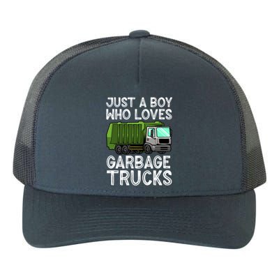 Funny Garbage Truck Design For Boys Toddler Men Trash Truck Gift Yupoong Adult 5-Panel Trucker Hat